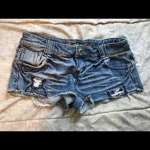 Daisy Dukes Jean Shorts - Blue Asphalt